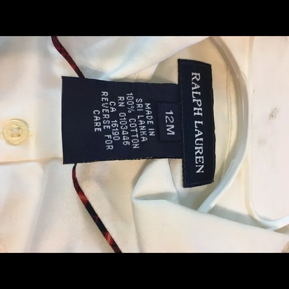 Ralph Lauren Blouse 12 mo Long Sleeved NWOT